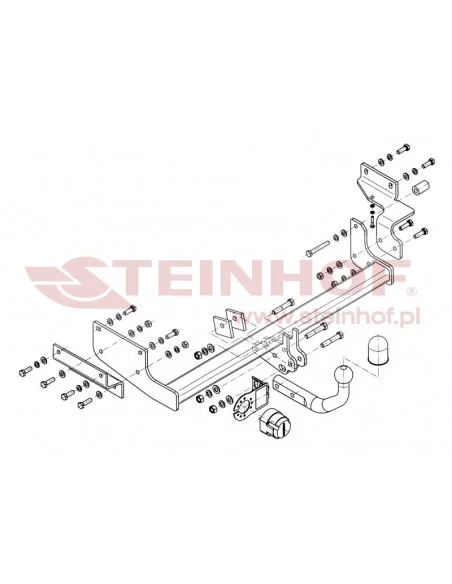 Hak holowniczy Steinhof V-286 do Volvo V40