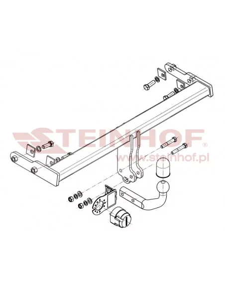 Hak holowniczy Steinhof V-292 do Volvo V60