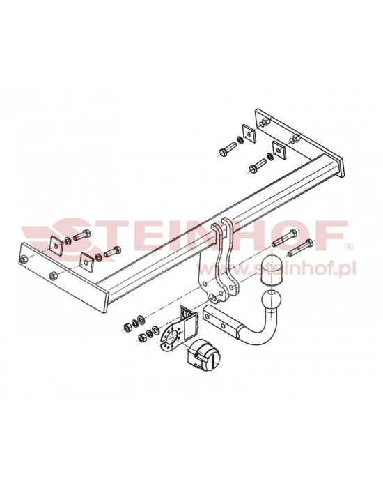 Hak holowniczy Steinhof V-296 do Volvo V70