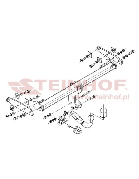 Hak holowniczy Steinhof V-284 do Volvo XC60