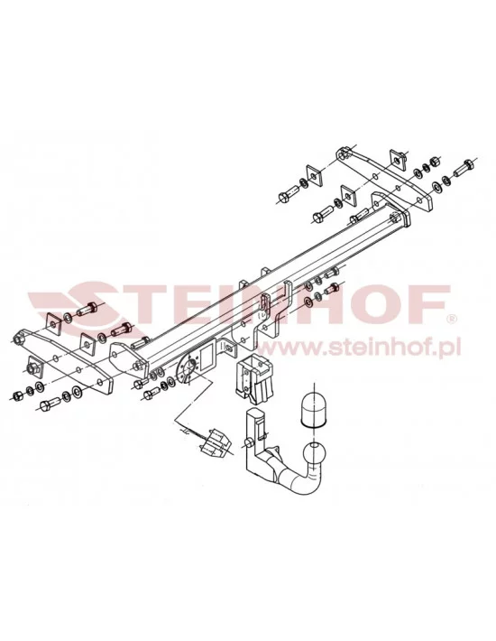 Hak holowniczy Steinhof V-285 do Volvo XC60