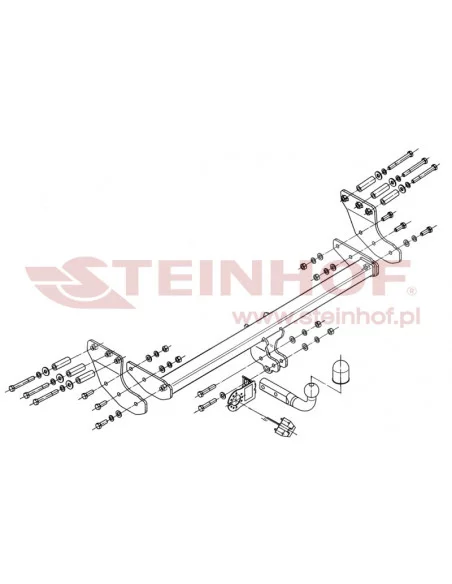 Hak holowniczy Steinhof V-300 do Volvo XC90