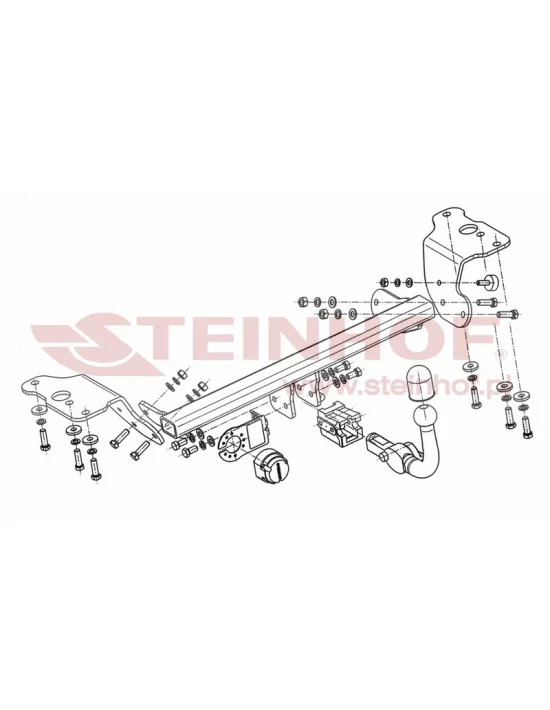 Hak holowniczy Steinhof T-093 do Toyota Auris Hak holowniczy Steinhof T-093 do Toyota Auris