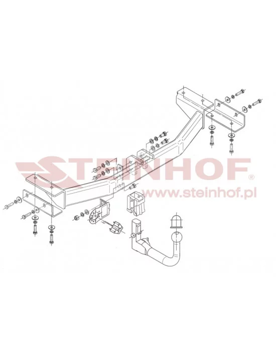 Hak holowniczy Steinhof H-248 do Hyundai Tucson