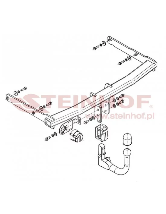 Hak holowniczy Steinhof A-099 do Audi A6