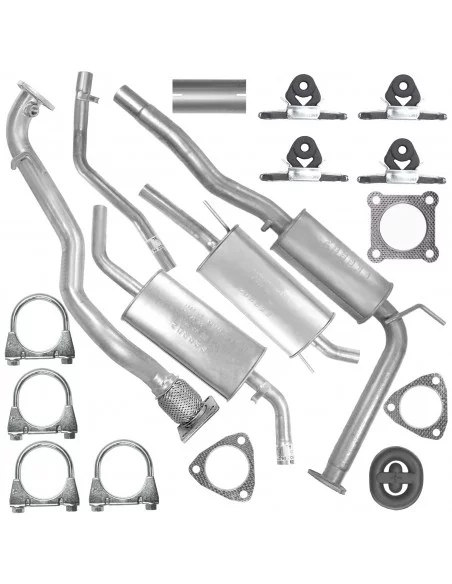 Zestaw tłumików Volkswagen Transporter T4 09.1990-12.1995 2.0i Skrzynia SWB