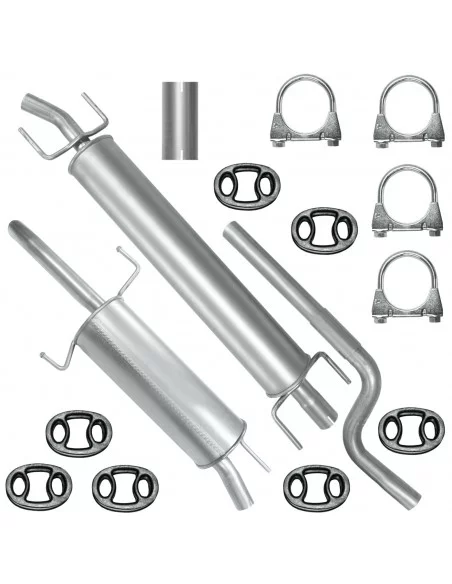 Zestaw tłumików Opel Astra G II 2 03.1998-12.2009 1.6i 8V 1.6i 16V 1.8i 16V Sedan