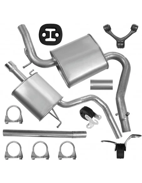Zestaw tłumików Audi A4 B6 B7 01.2000-06.2008 1.6 Sedan Kombi Avant Zestaw tłumików Audi A4 B6 B7 01.2000-06.2008 1.6 Sedan Kombi Avant