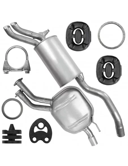 Zestaw tłumików Mercedes 280 300 320 W124 12.1984-06.1995 2.8 3.0 3.2 Sedan