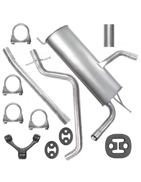 Zestaw tłumików Seat Leon II 2 1P1 05.2005-08.2013 1.6 TDI 1.9 TDI