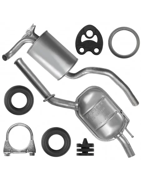 Zestaw tłumików Mercedes 190 W201 10.1982-08.1993 2.0i 2.0 D