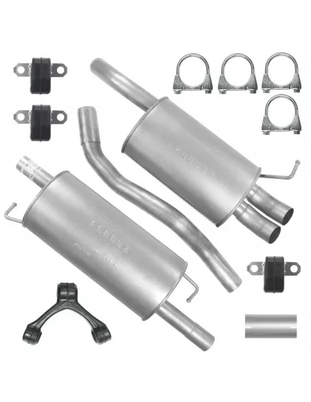 Zestaw tłumików Volkswagen Transporter T5 5 V 04.2003-08.2015 1.9 TDI Furgon SWB