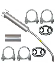 Tłumik środkowy Opel Corsa C III 3 09.2000-12.2006 1.2 16V 1.4 16V Hatchback