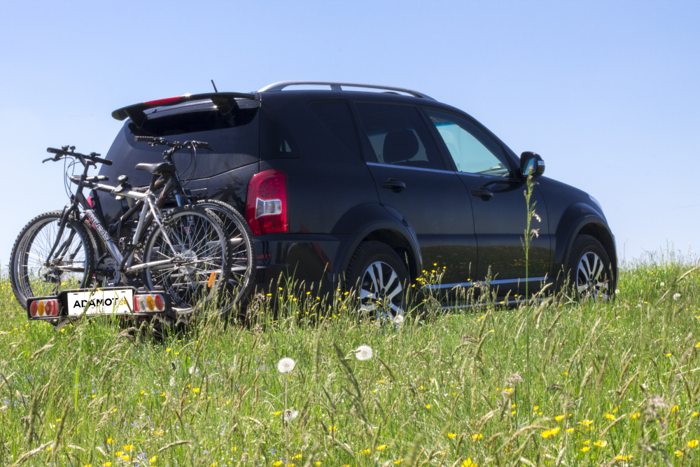 Bagażnik rowerowy Peruzzo Parma i hak holowniczy automatycznie wypinany do SsangYong Rexton W