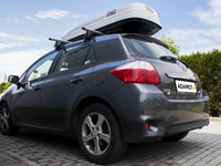 Toyota Auris I z belkami i boxem dachowym, jeszcze bardziej rodzinna!