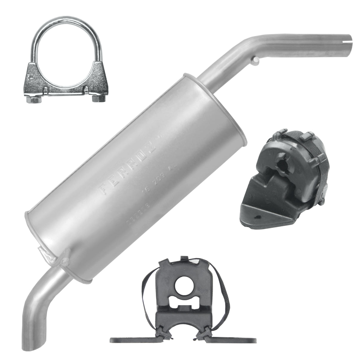 Ferroz Tłumik końcowy do Citroen C3 Picasso Hatchback 2009 - 2017 1.6 HDI_1