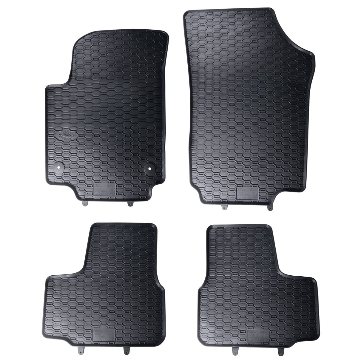 Dywaniki gumowe Geyer&Hosaja czarne do VOLKSWAGEN UP! 1 I Hatchback od 2011_2