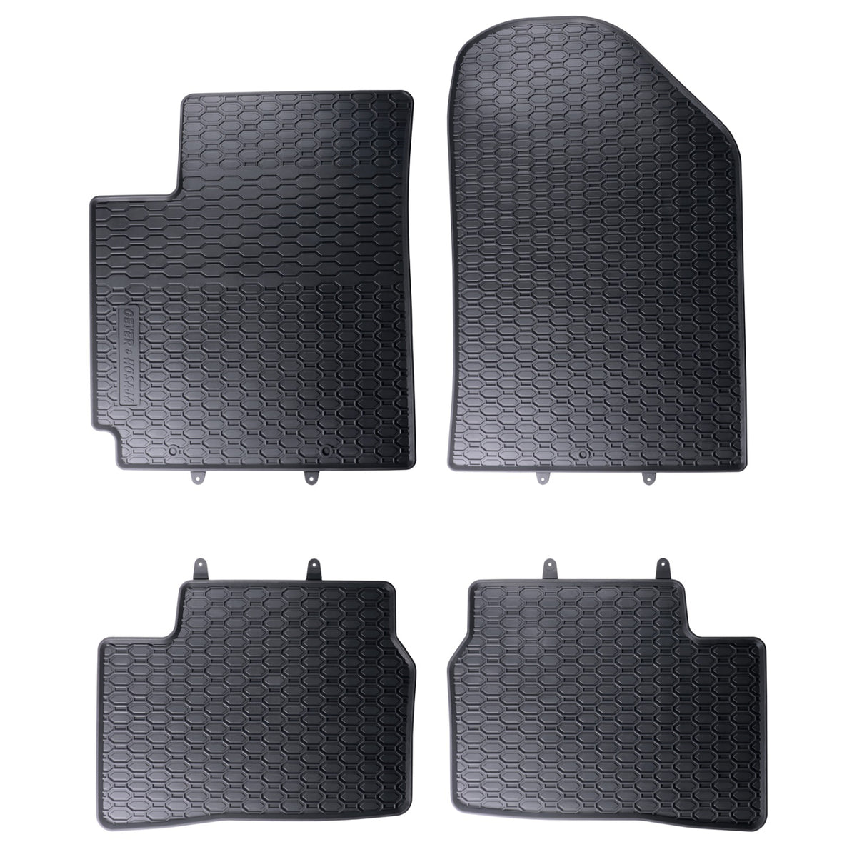 Dywaniki gumowe Geyer&Hosaja czarne do KIA PICANTO 2 II Hatchback 2011 - 2017_2