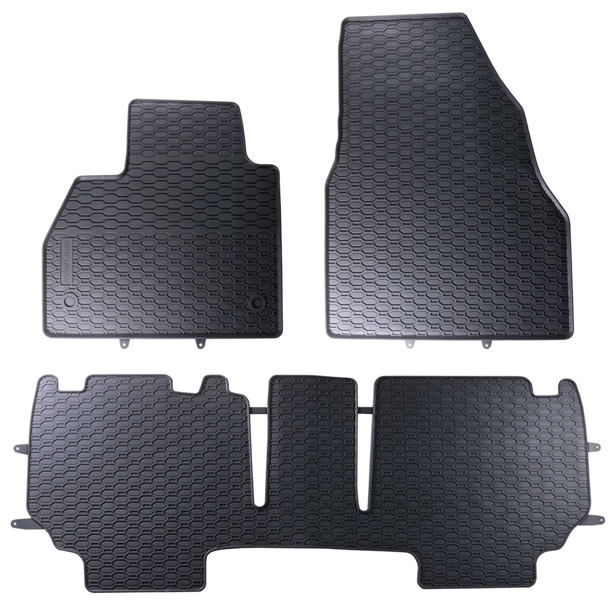 Dywaniki gumowe Geyer&Hosaja czarne do RENAULT KANGOO 2 II Van Bus 2008 - 2021_2