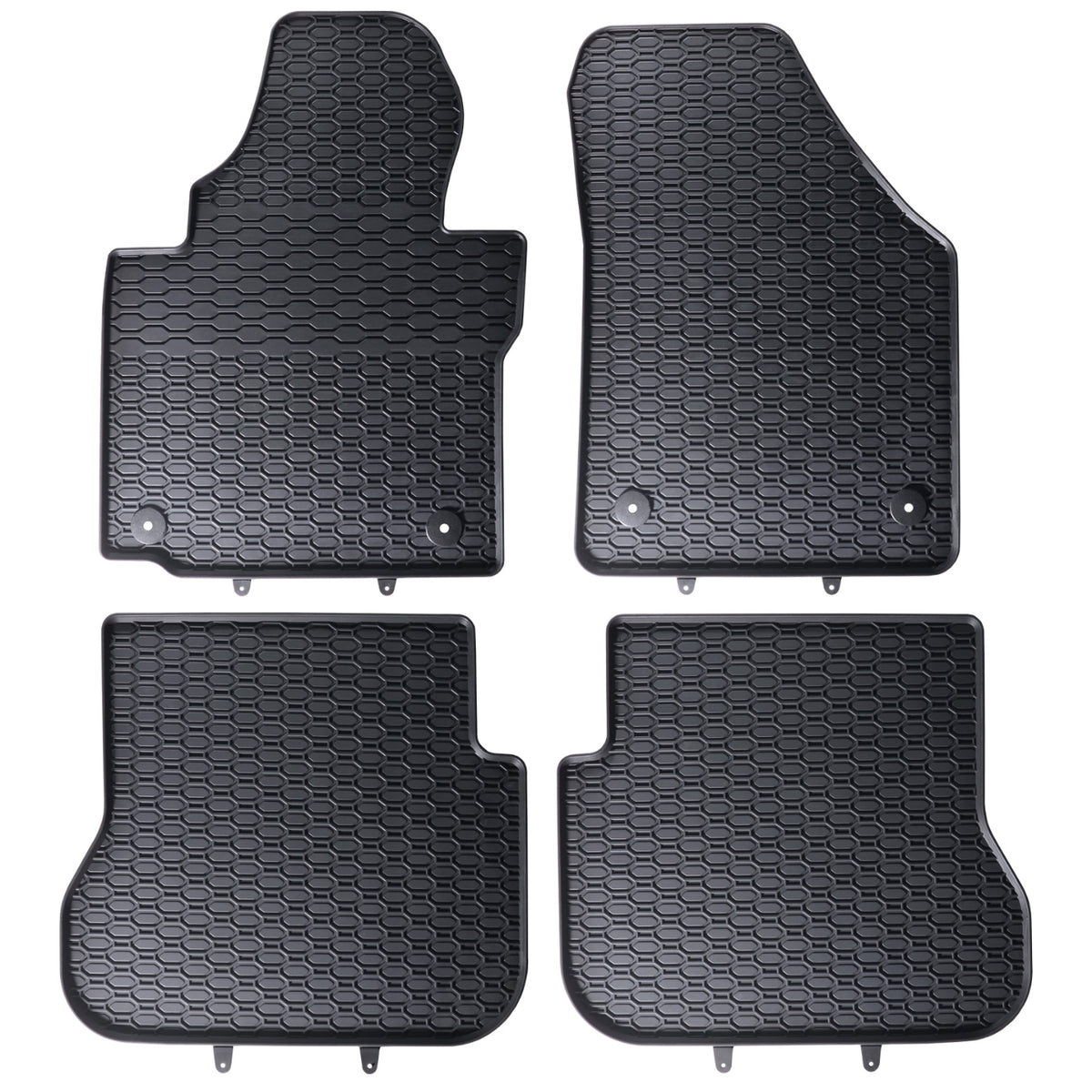 Dywaniki gumowe Geyer&Hosaja czarne do VOLKSWAGEN CADDY 3 III Van Bus 2004 - 2015_2