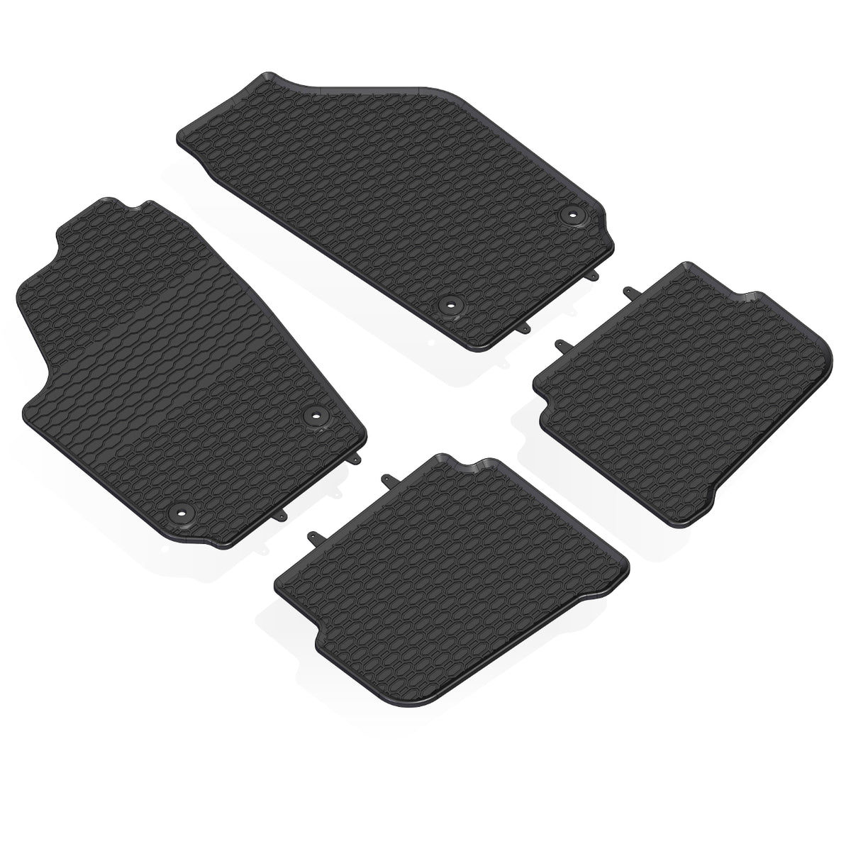 Dywaniki gumowe Geyer&Hosaja czarne do SEAT IBIZA 3 III Hatchback Kombi ST 2002 - 2009_2