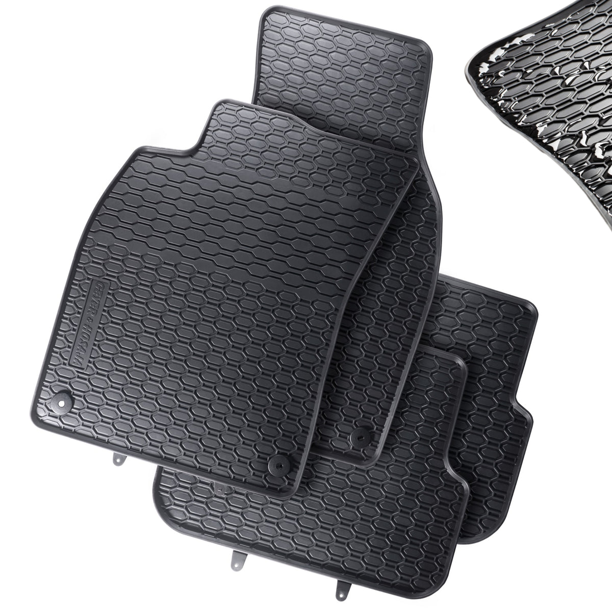 Dywaniki gumowe Geyer&Hosaja czarne do AUDI A6 C6 Sedan Kombi Avant Allroad 2004 - 2011_2