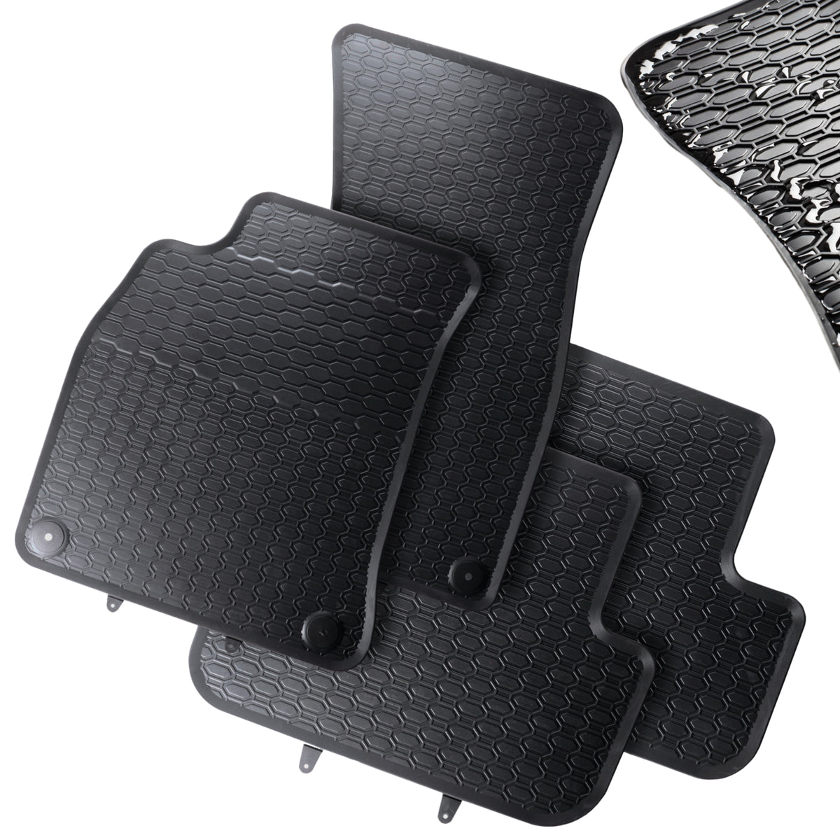 Dywaniki gumowe Geyer&Hosaja czarne do AUDI A4 B8 Sedan Kombi Avant 2007 - 2015_2