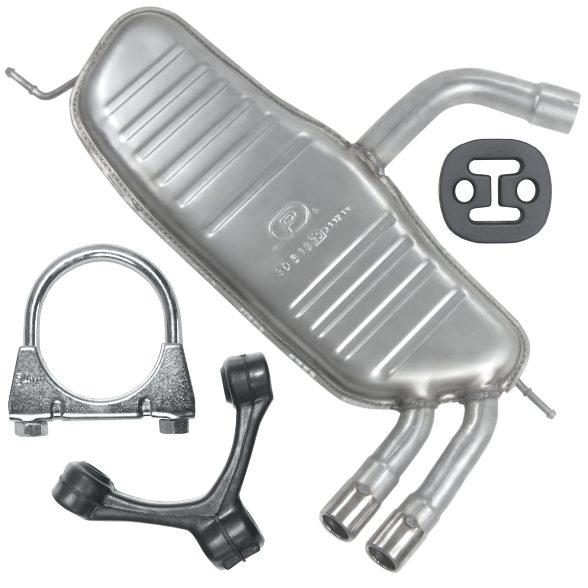 Polmostrów Tłumik końcowy do Volkswagen Golf 5 V od 2004 do 2009 2.0 GTI Hatchback_1