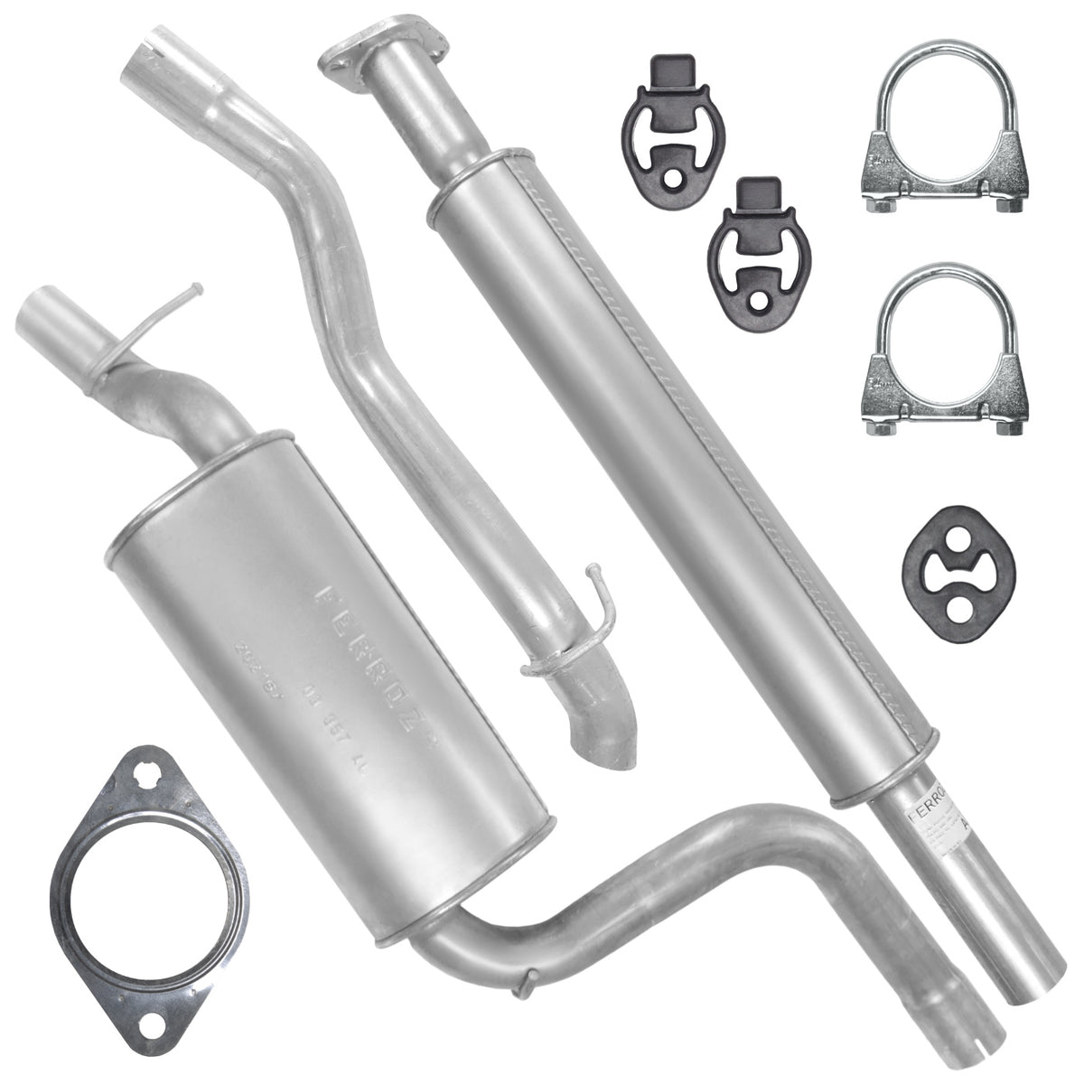Ferroz Zestaw tłumików do Ford Focus II 2 MK2 2.0 TDCI Hatchback (09.2004-09.2011)_1