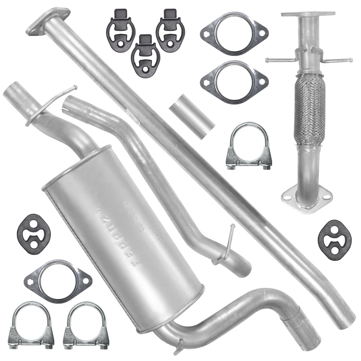 Ferroz Zestaw tłumików do Ford Focus C-Max I 1 MK1 1.6 TDCI (09.2003-09.2010)_1