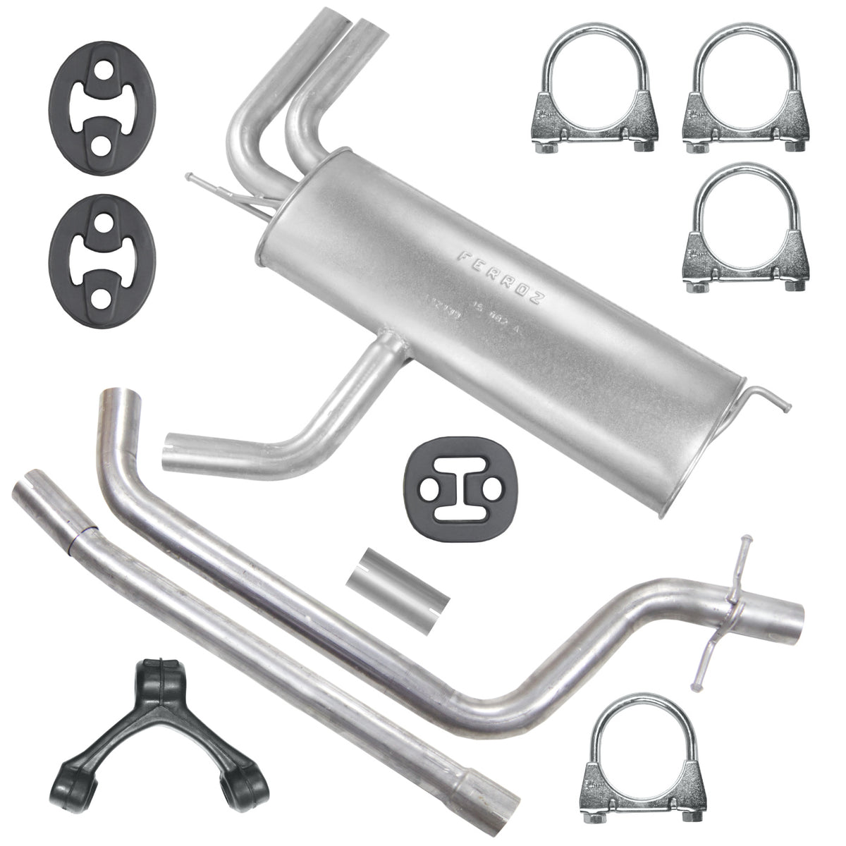 Ferroz Zestaw tłumików do Seat Altea 1 I 1.6 TDI / 1.9 TDI Hatchback (03.2004-04.2015)_1