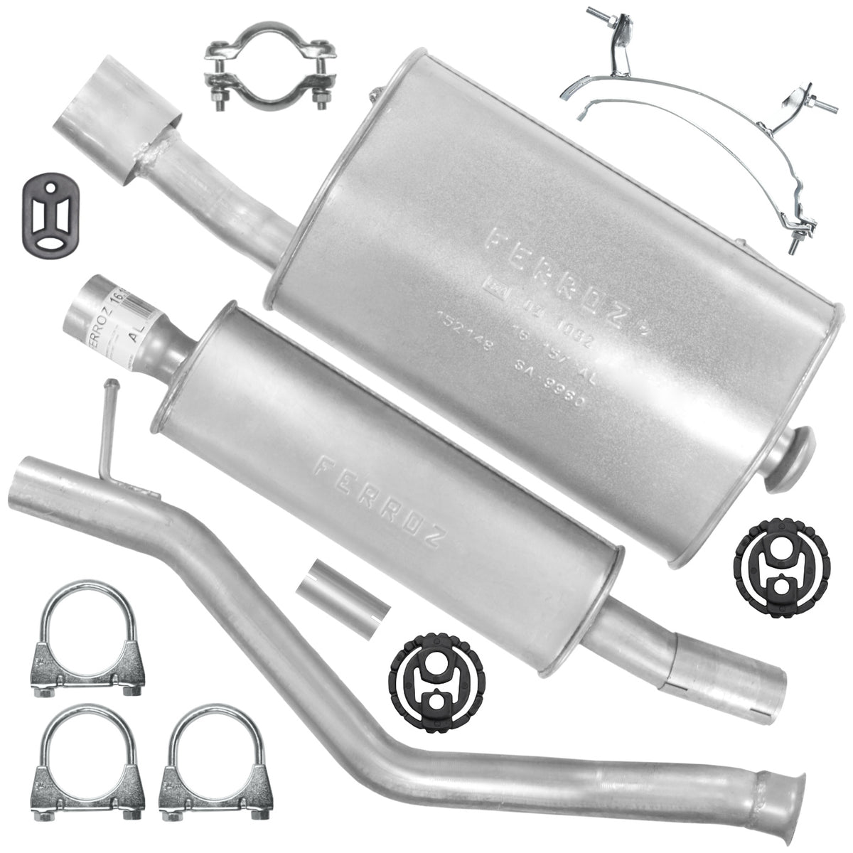 Ferroz Zestaw tłumików do Peugeot 206 CC 1 I 2.0 Cc Cabrio (01.1998-12.2009)_1