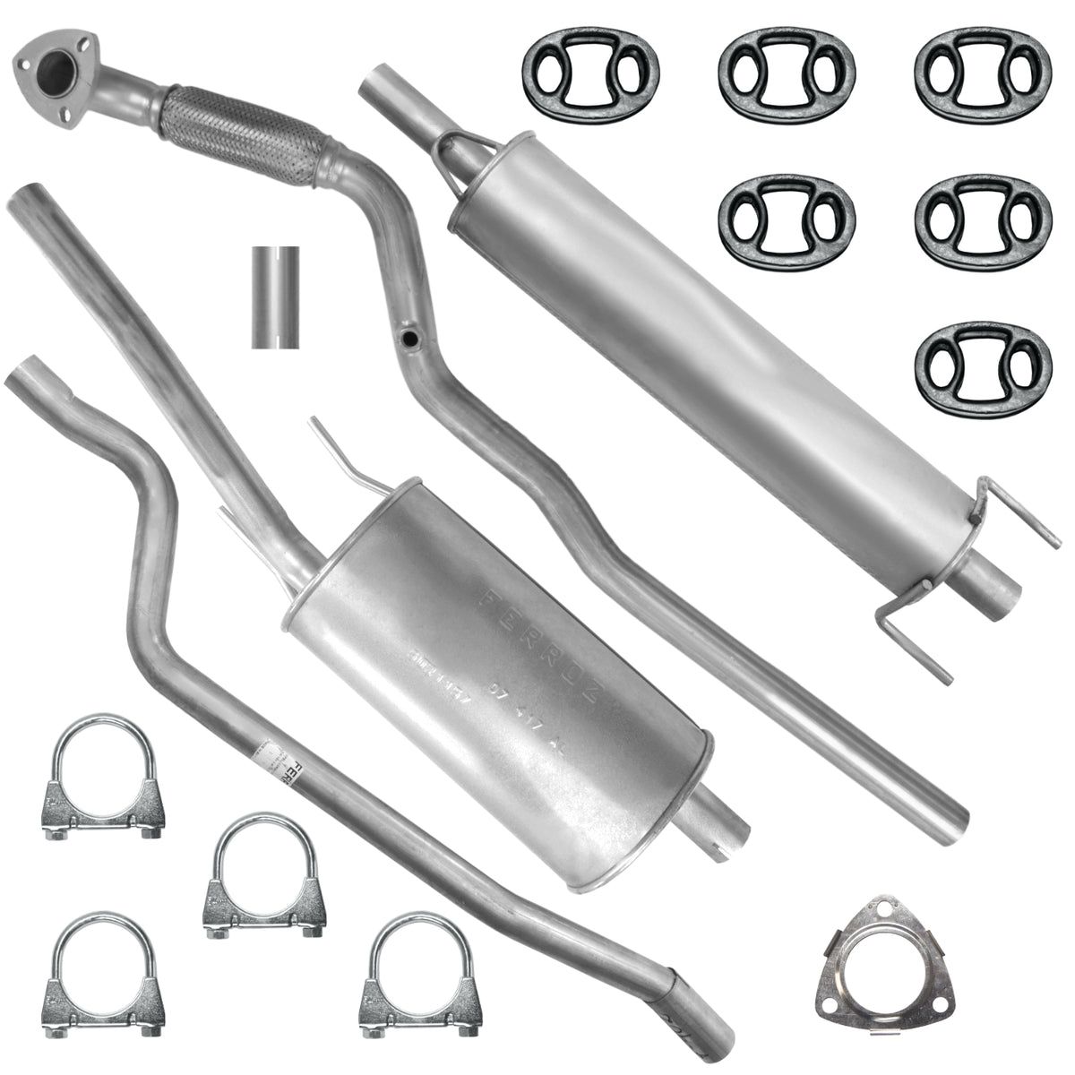 Ferroz Zestaw tłumików do Opel Combo Corsa C 1.4i / 1.6i (09.2000-12.2011)_1