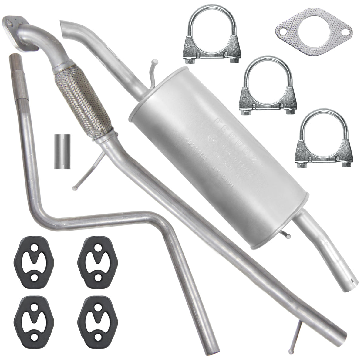 Ferroz Zestaw tłumików do Ford Fusion JU 1.4 TDCI Hatchback (06.2002-11.2005)_1