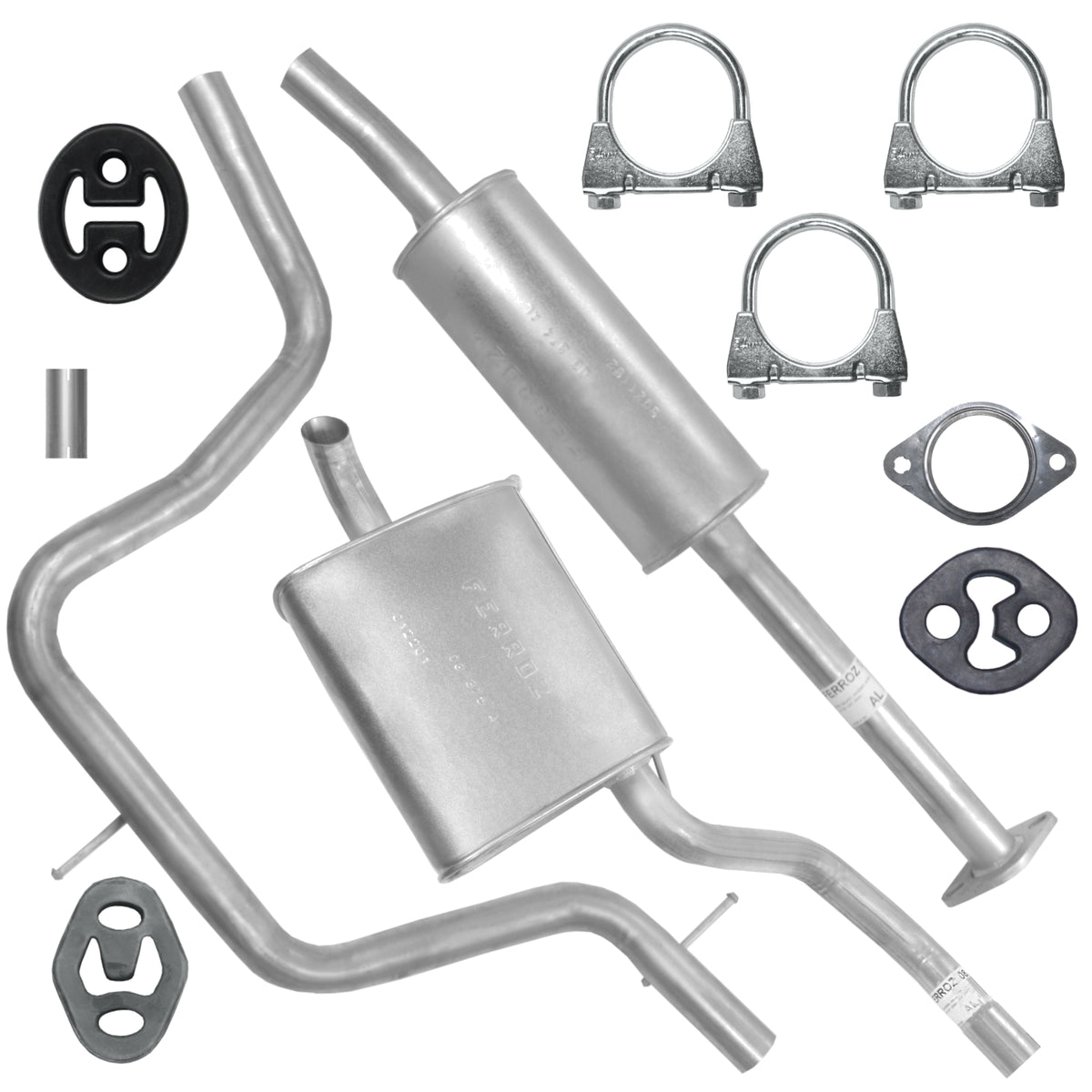 Ferroz Zestaw tłumików do Ford Mondeo IV 4 MK4 1.6 Ti / 2.0i Hatchback| Sedan| Kombi (02.2007-01.2015)_1