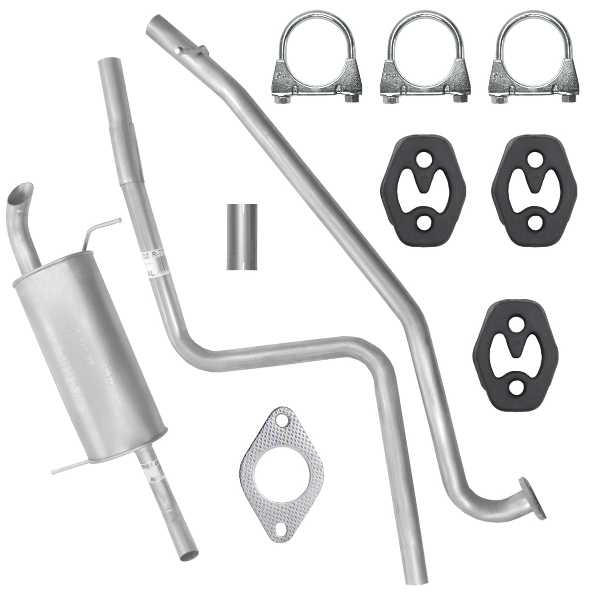 Ferroz Zestaw tłumików do Ford Fiesta VI 6 MK6 1.6 TDCI Hatchback (06.2008-04.2017)_1