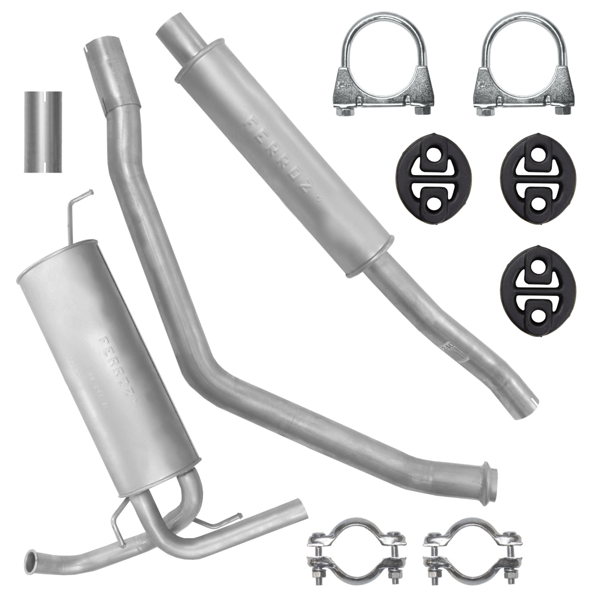 Ferroz Zestaw tłumików do Fiat Sedici 1 I 1.6i Hatchback 2Wd + 4Wd (06.2006-10.2014)_1