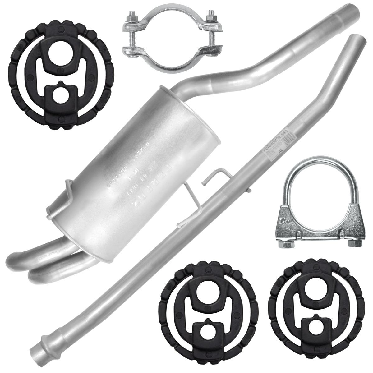 Ferroz Zestaw tłumików do Peugeot 807 1 I 2.2 HDI Dpf (07.2002-12.2014)_1