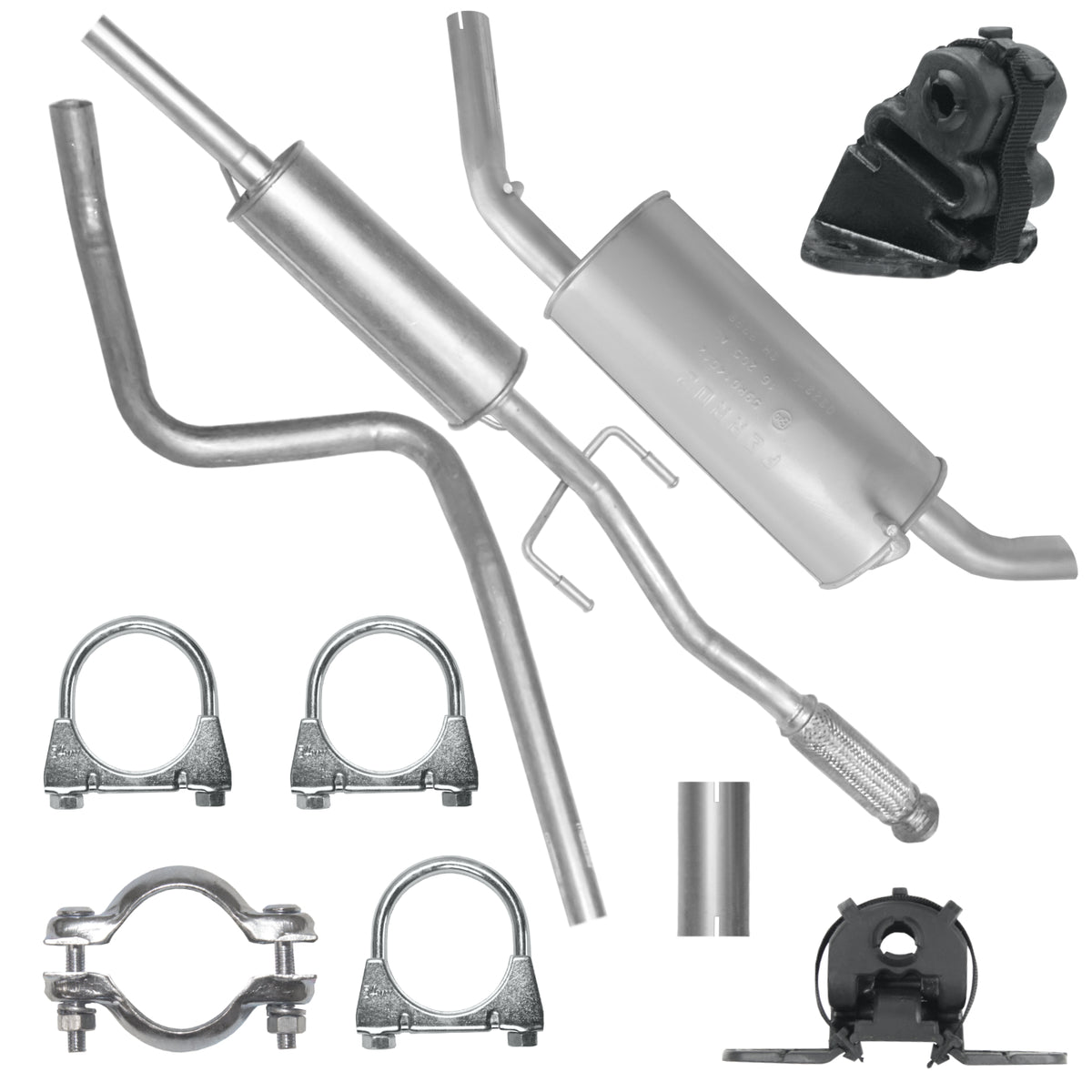 Ferroz Zestaw tłumików do Peugeot 207 207 CC 1 I 1.4i / 1.6i / 1.6 VTI Hatchback| Kombi| Cabrio (02.2006-12.2015)_1