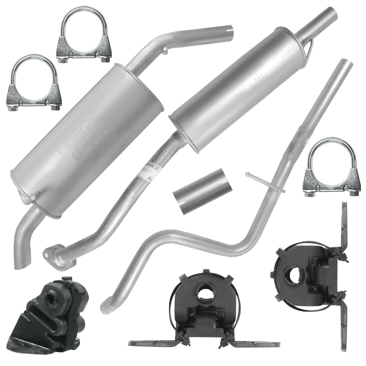 Ferroz Zestaw tłumików do Peugeot 207 207 CC 1 I 1.6i Hatchback (02.2006-12.2015)_1
