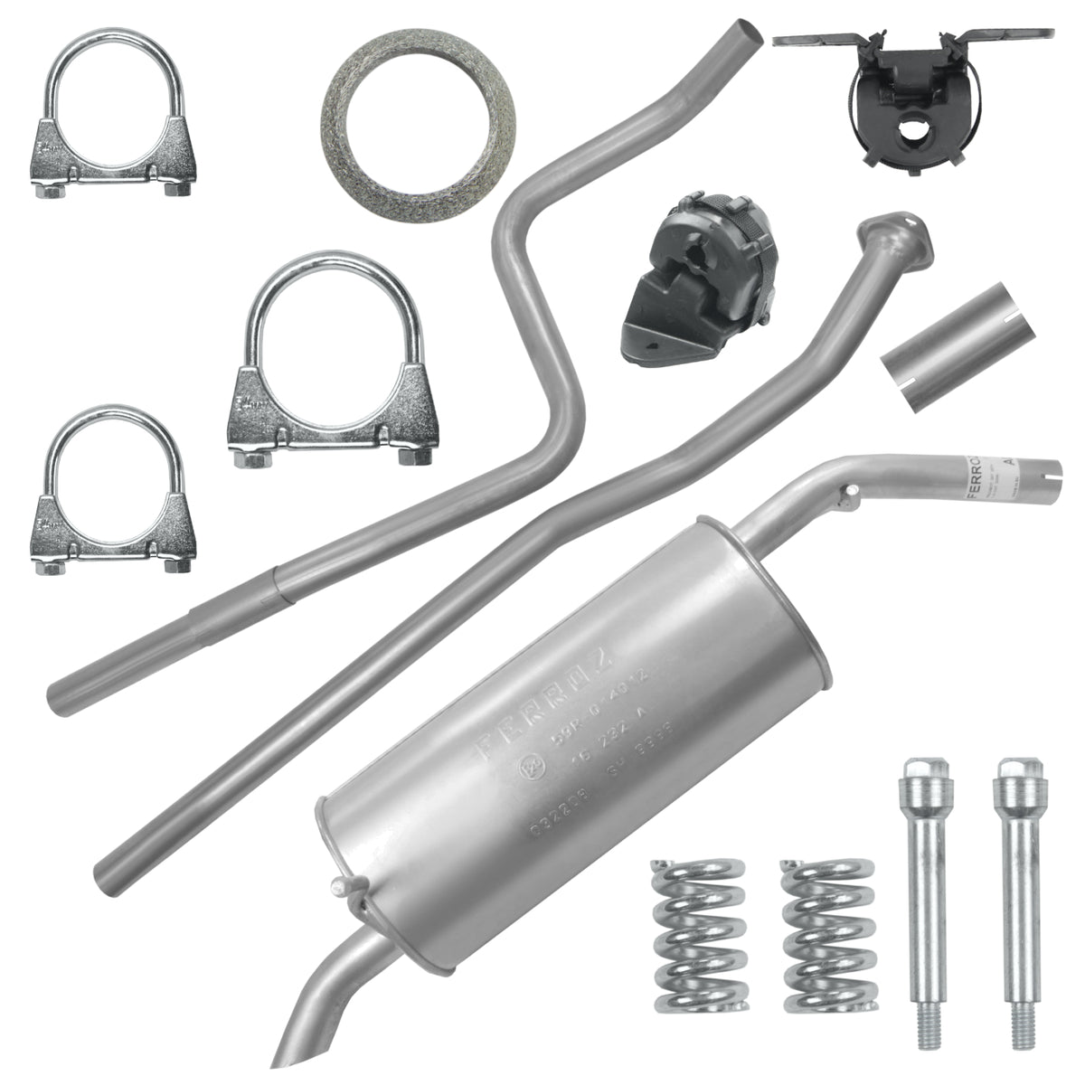 Ferroz Zestaw tłumików do Peugeot 207 1 I 1.4i Hatchback| Kombi (04.2008-12.2015)_1