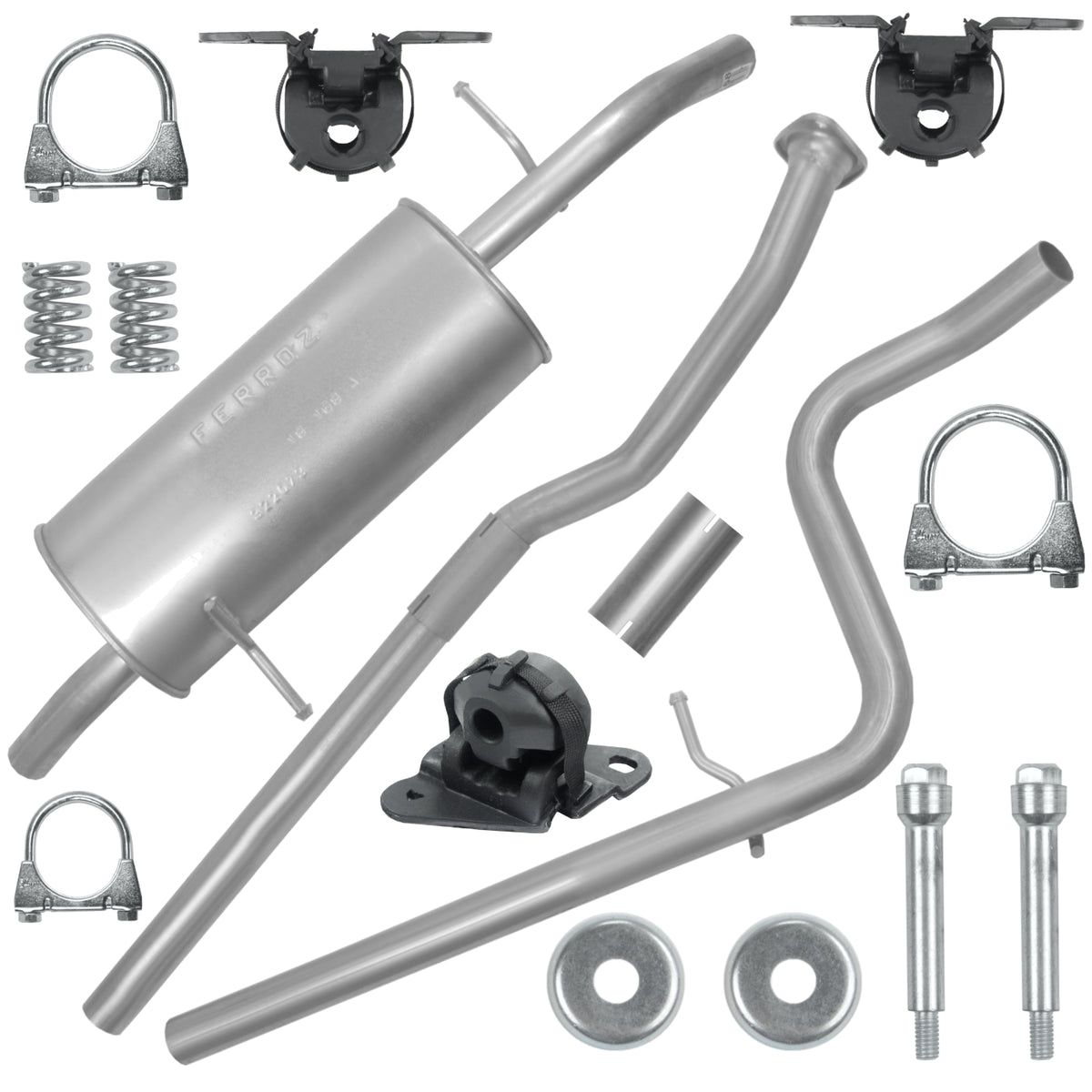 Ferroz Zestaw tłumików do Citroen C2 1 I 1.1i Hatchback (07.2003-09.2012)_1
