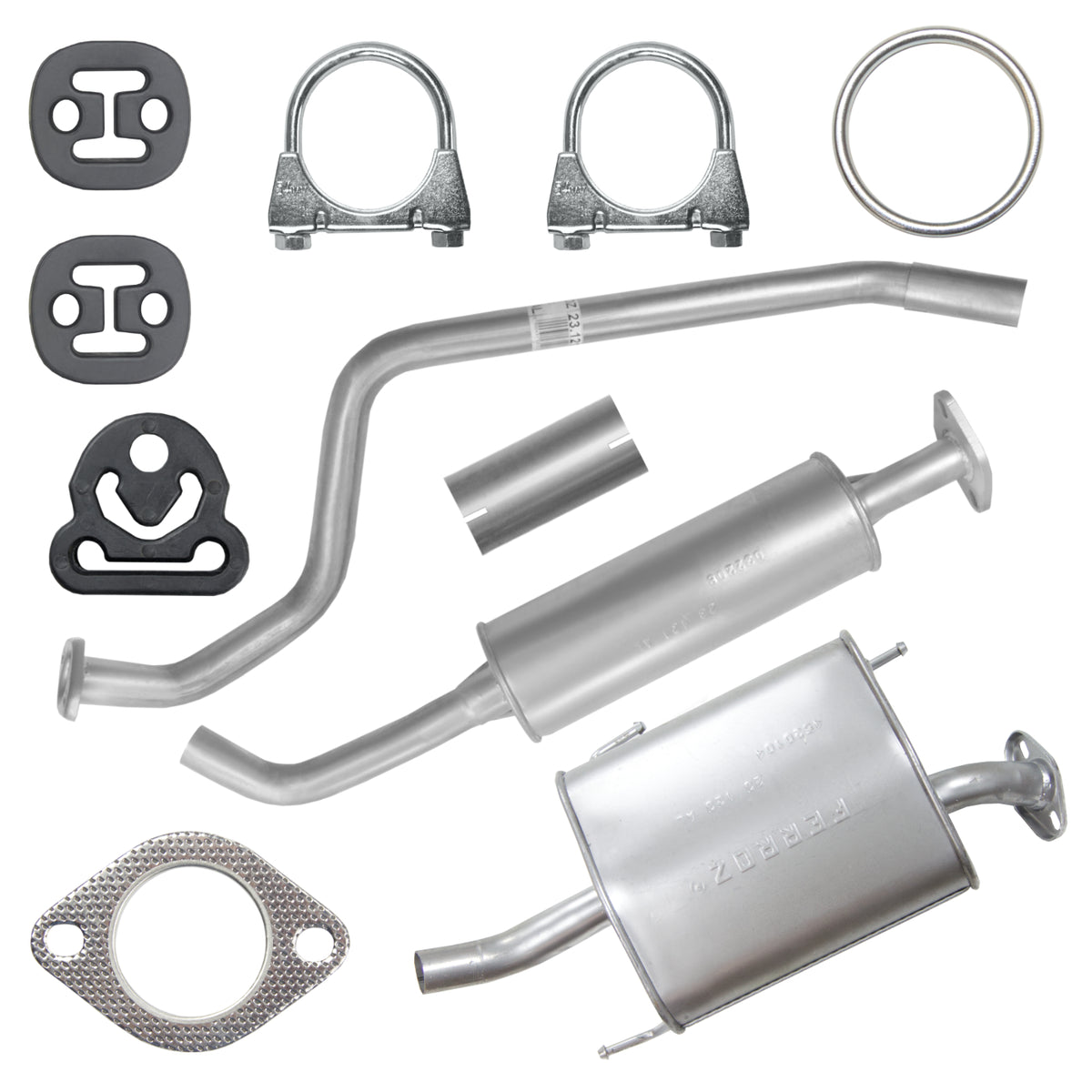 Ferroz Zestaw tłumików do Nissan Almera Tino 1 I 1.8i Hatchback (08.2000-02.2006)_1