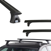 Czarne Aluminiowe Belki dachowe do Peugeot 5008 Cruz Airo Dark (2010-2017)