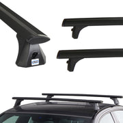 Czarne Aluminiowe Belki dachowe do Citroen C2 1 3d Cruz Airo Dark T (2003-2009)