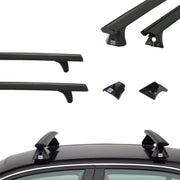 Czarne Aluminiowe Belki dachowe do Subaru XV GP 5d Cruz Airo Dark X (2011-2017)