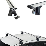 Srebrne Aluminiowe Belki dachowe do Subaru Levorg SW Cruz Airo X (2015-2020)