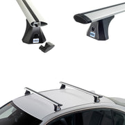 Srebrne Aluminiowe Belki dachowe do Subaru Impreza GJ 5d Cruz Airo X (od 2016)