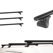 Czarne Aluminiowe Belki dachowe do Toyota ProAce MDZ L1H1 Cruz Alu Cargo Dark AF (od 2016)