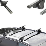Czarne Stalowe Belki dachowe do Peugeot e-Rifter XL Long  Cruz Oplus S-FIX (od 2024)